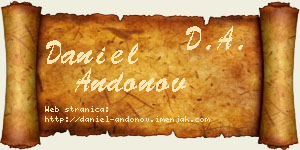 Daniel Andonov vizit kartica